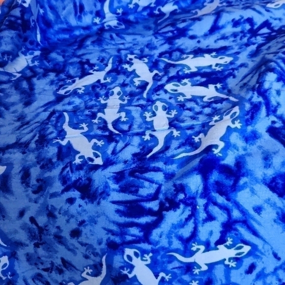 Blue Wrap Animal Rayon Cover Up Beach Vacation Cruise Bikini Cover - Picture 4 of 7